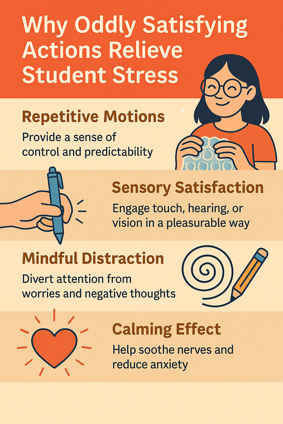 Close-up of hands popping bubble wrap showing the psychology and science behind why it feels satisfying